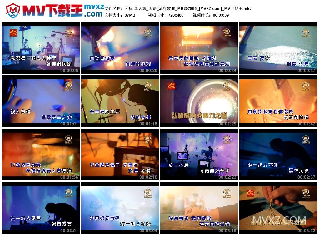 阿庆-单人游_国语_流行歌曲_MB207895